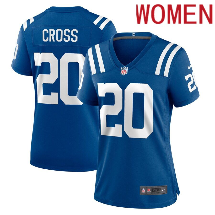 Women Indianapolis Colts #20 Nick Cross Nike Royal Player Game NFL Jersey